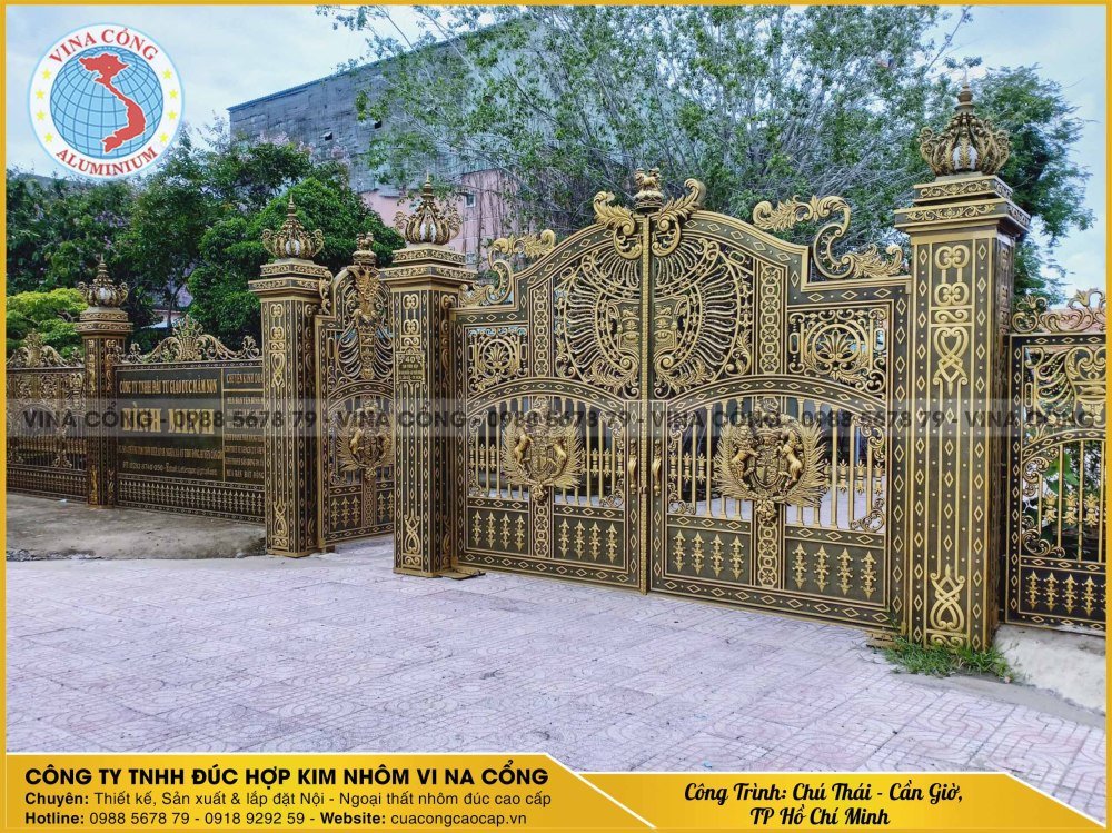 Công trình cổng Buckingham C01 nhà chú Thái - Cần Giờ - TP.HCM