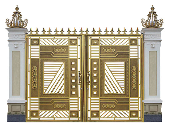 Mẫu cổng nhôm đúc đẹp tại Lạng Sơn 04