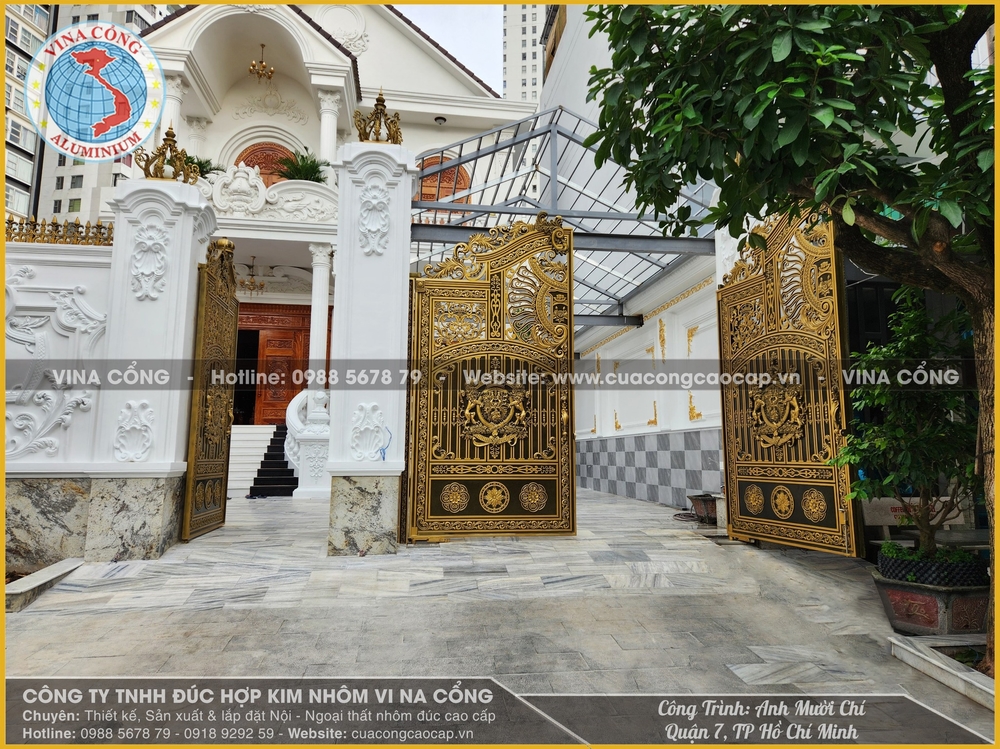 Đơn vị thiết kế thi công cổng biệt thự hàng đầu tại Bắc Ninh