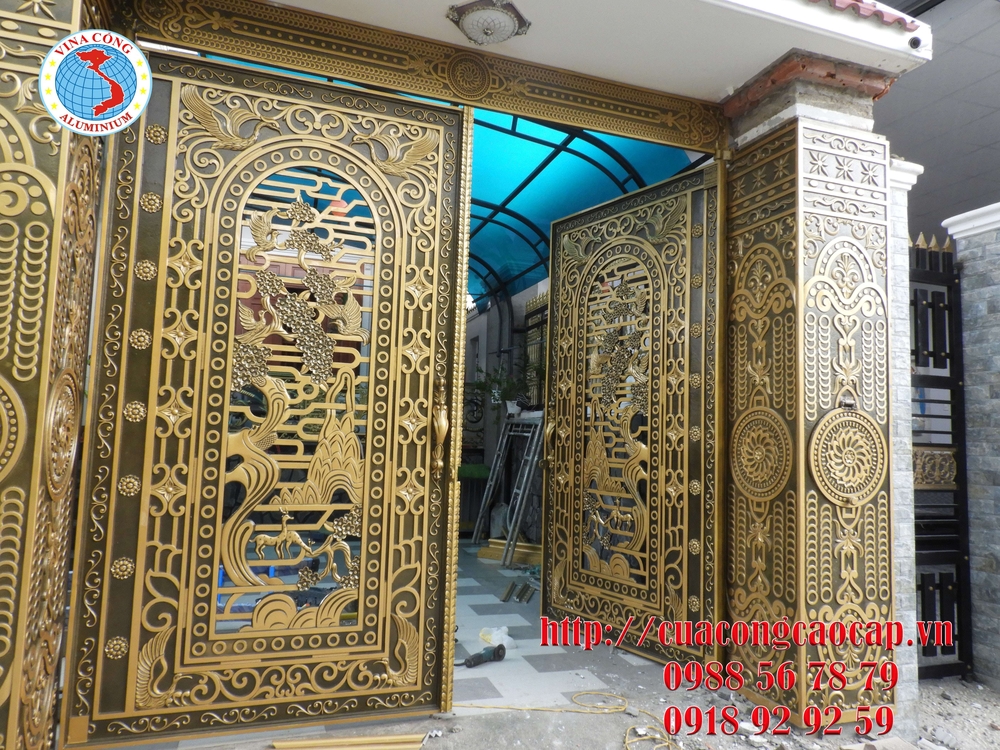 Sản phẩm cổng nhôm đúc tiên cảnh