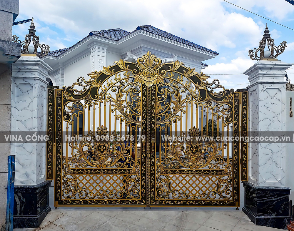dịch vụ lắp đặt cổng biệt thự nhôm đúc tại Đắk Lắk