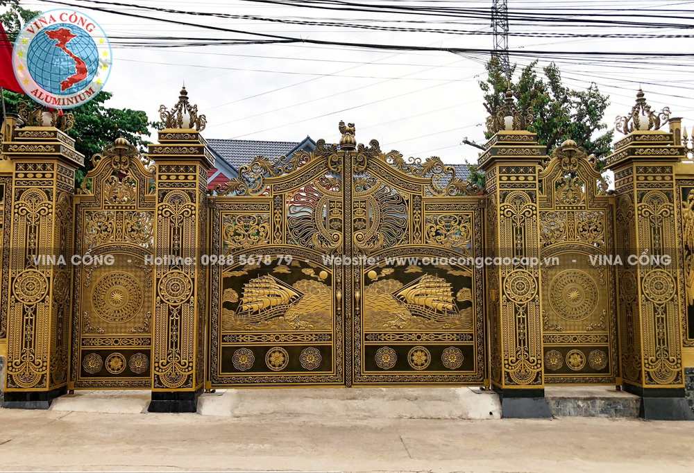 Các mẫu cổng biệt thự nhôm đúc được ưa chuộng nhất tại đơn vị chúng tôi