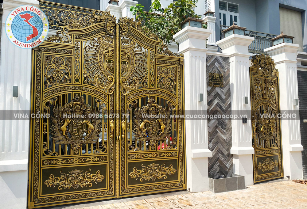 Các mẫu cổng biệt thự nhôm đúc được ưa chuộng nhất tại đơn vị chúng tôi