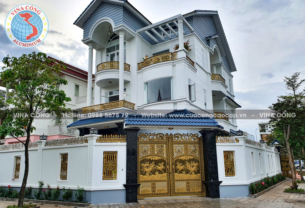 Các mẫu cổng biệt thự nhôm đúc được ưa chuộng nhất tại đơn vị chúng tôi