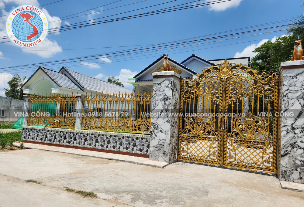 Các mẫu cổng biệt thự nhôm đúc được ưa chuộng nhất tại đơn vị chúng tôi