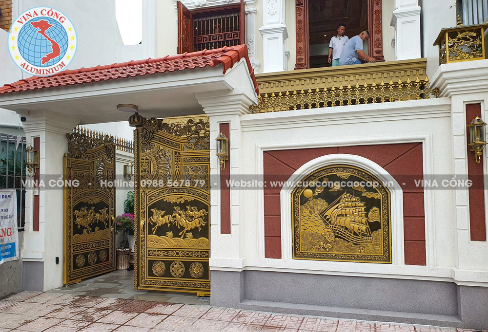 Cổng nhôm đúc Cà Mau