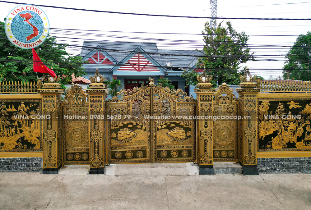 Cổng nhôm đúc Cà Mau