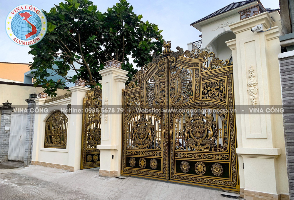 TỔNG QUAN VỀ CỔNG NHÔM ĐÚC BIỆT THỰ TẠI LONG AN