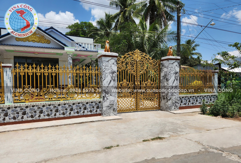 DỊCH VỤ THI CÔNG CỔNG NHÔM ĐÚC TẠI PHÚ YÊN