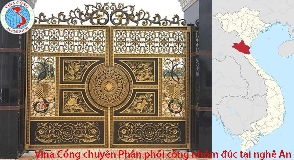 Công ty chuyên sản xuất phân phối cổng nhôm đúc