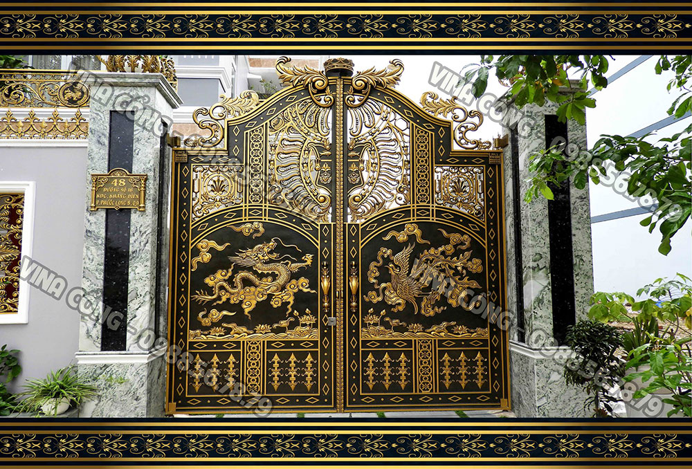 Cổng nhôm đúc Khánh Hòa - Nha Trang