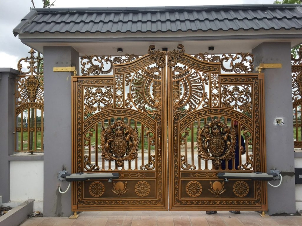 Phong cách cổng nhôm đúc công nghệ cao