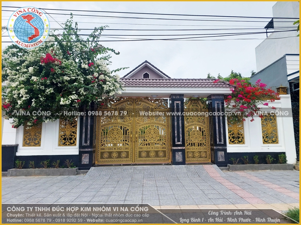 Cổng Nhôm Đúc Giá Bao Nhiêu Tiền? Cổng nhôm đúc có đắt không?