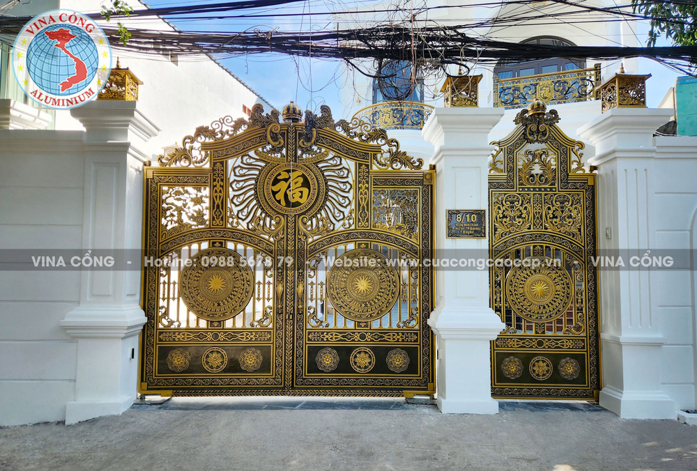 Thiết kế cổng biệt thự cổ điển