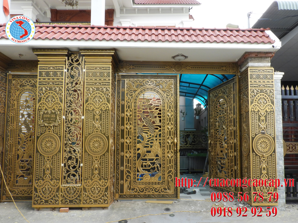 Bộ sưu tập các mẫu cổng đẹp của Vina Cổng thi công tại Hải Phòng.