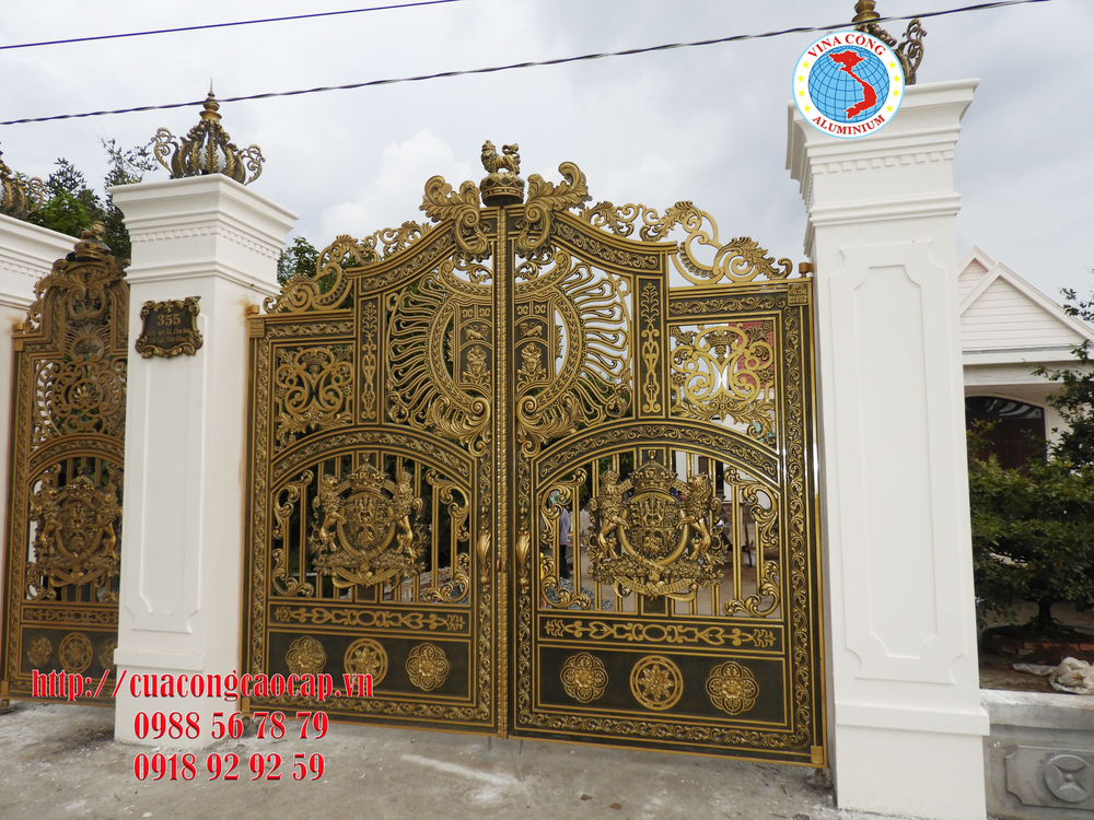 Hình ảnh minh họa: cổng nhôm đúc Bắc Giang