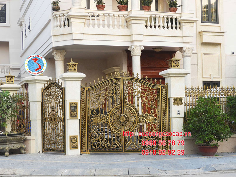Cổng nhôm đúc cao cấp tại Quảng Ninh