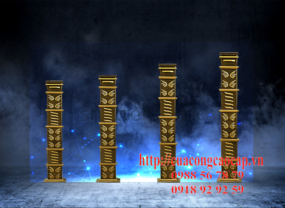 Trụ ban công nhôm đúc 02