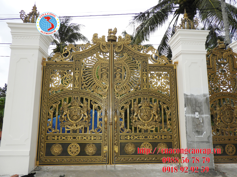 Thiết kế thi cong lắp đặt cổng nhôm đúc Thừa Thiên Huế 