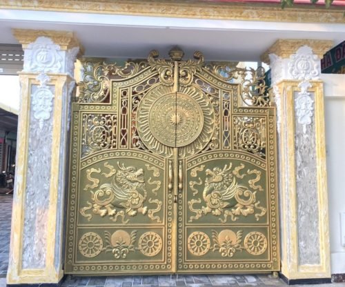 Lắp đặt cổng nhôm đúc uy tín và chất lượng tại Hưng Yên