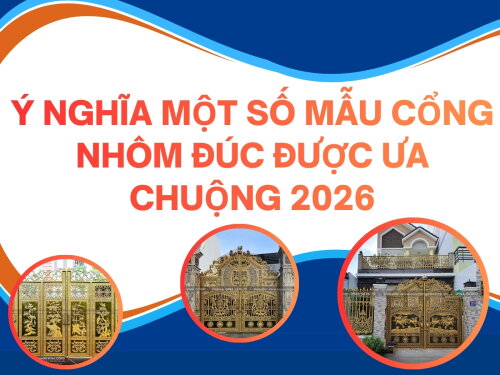 Phân tích một số mẫu cổng nhôm đúc được ưa chuộng hiện nay