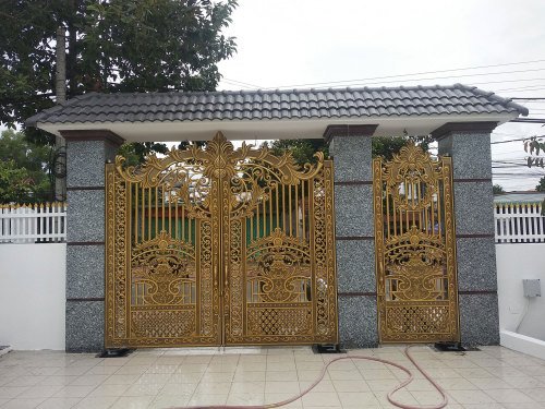 Thiết kế cổng nhôm đúc tại Lào Cai