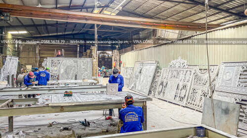 Vina Cổng Sài Gòn | Xưởng sản xuất cổng rào lan can nhôm đúc lớn nhất tại Tp HCM (Sài Gòn)