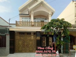 cửa cổng nhôm đúc
