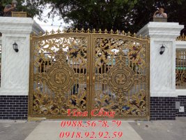 cửa cổng nhôm đúc đẹp